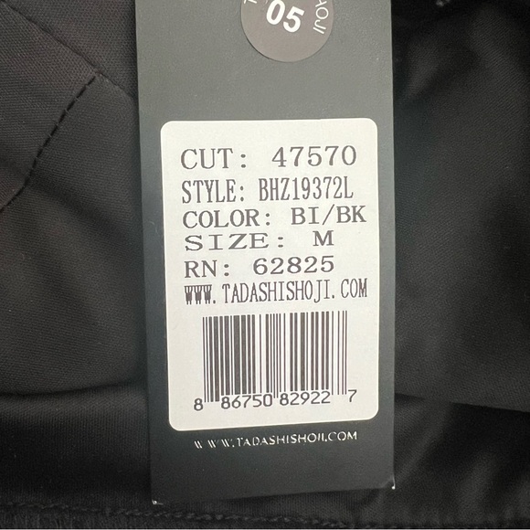 NWT TADASHI SHOJI ENNIS OFF-THE-SHOULDER STRIPED ORGANZA GOWN Dress Medium Blue - Picture 8 of 15